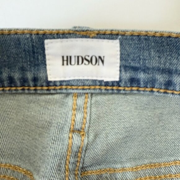 Hudson Jeans Women’s Gracie Star Struck Midrise Cutoff Denim Jean Shorts Size 24 - Picture 9 of 10